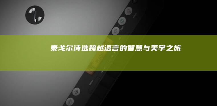 《泰戈尔诗选》：跨越语言的智慧与美学之旅